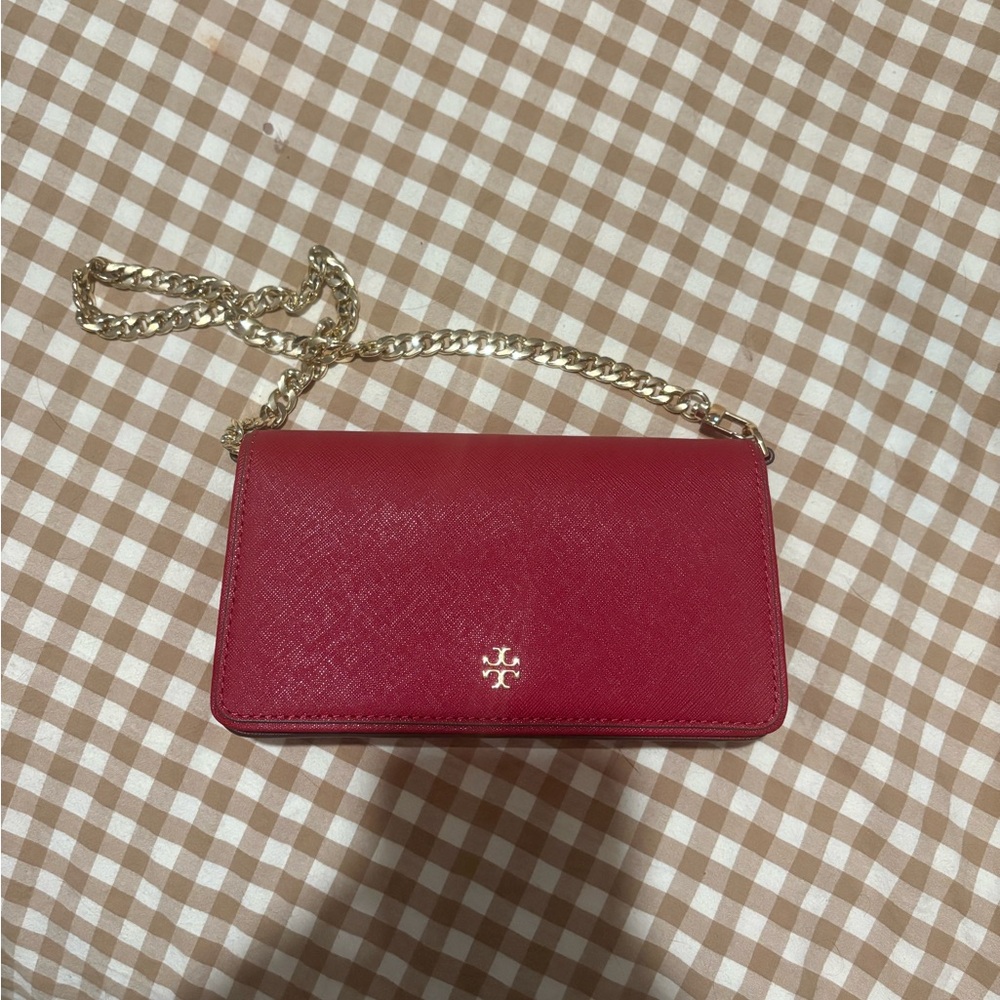 Tory Burch Scarlet red clutch
